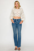 TUMMY CONTROL HIGH RISE SLIM FLARE JEANS  *Signature*